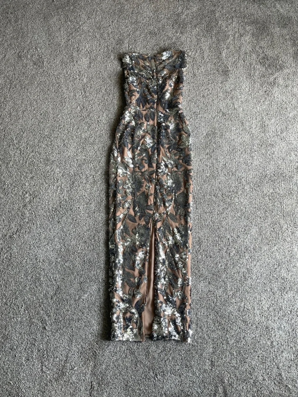 Bronx And Banco Violet Dark Silver Maxi Dress Size XS US2 NWOT - Picture 4 of 8